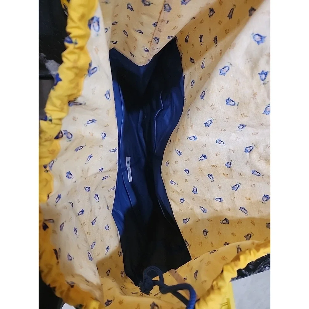 Marat Large French Provencal PVC Lined‎ Bag Yellow Floral Marat 100% Cotton